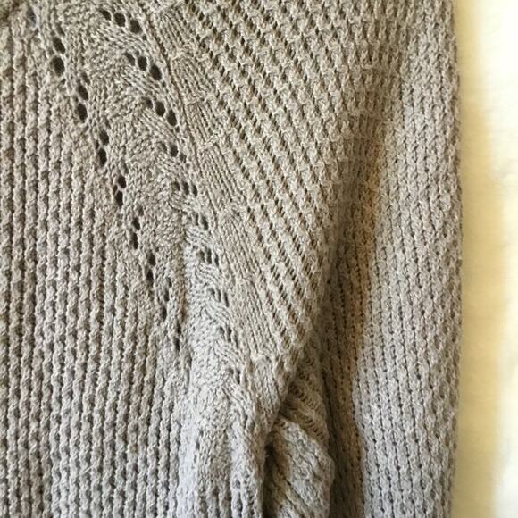 Loft Brown Hi-Low Knit Pull Over Sweater - Picture 6 of 14